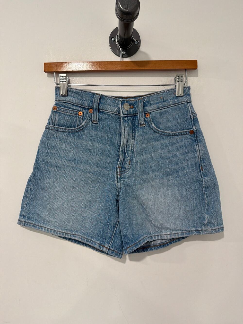 Madewell The Perfect Mid-Length Jean Short 5" Blue Size 23